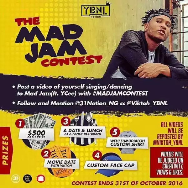 YBNL Viktoh Set To Give Out $500 And Other Interesting Prizes In The #MadJamContest